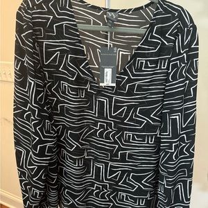 Worthington Women’s blouse size xxl NWT abstract print